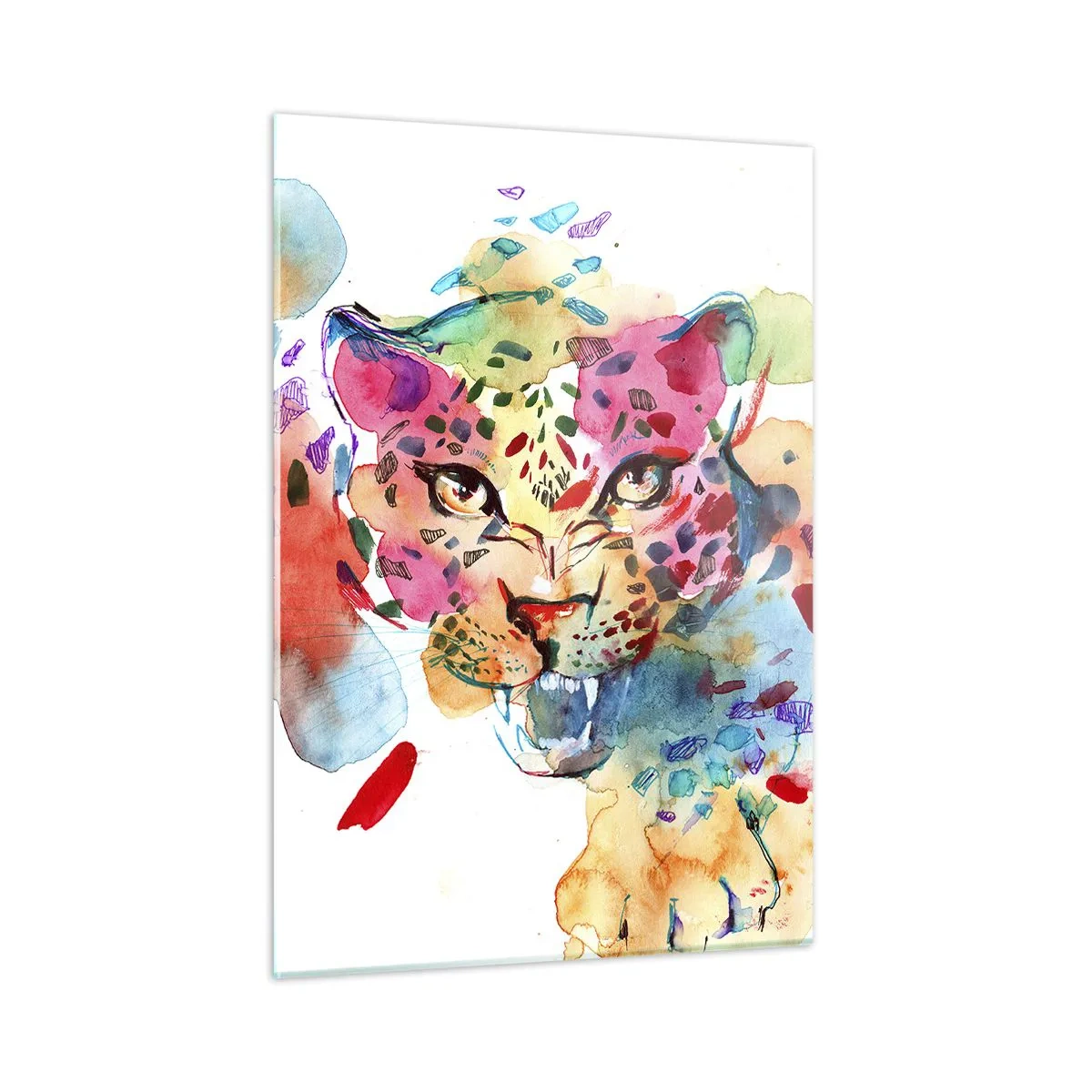 Schilderen op glas - Schoonheid en het beest - 50x70 cm