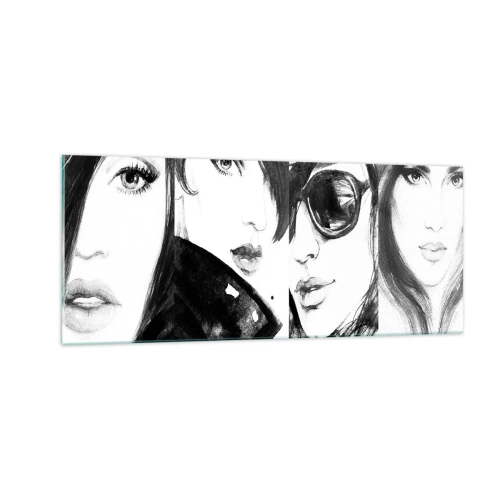 Schilderen op glas - Schoonheid vermenigvuldigd - 100x40 cm