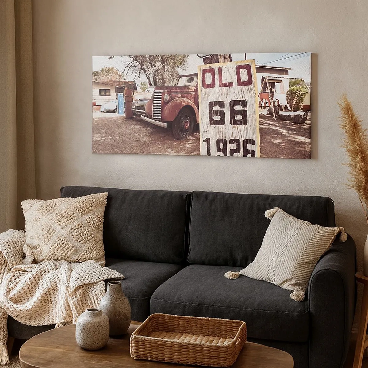 Schilderen op canvas - Een legende van de Amerikaanse provincie - 100x40 cm