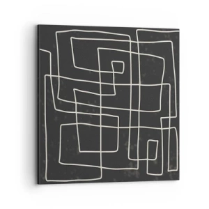 Schilderen op canvas - Niet zo eenvoudig - 70x70 cm