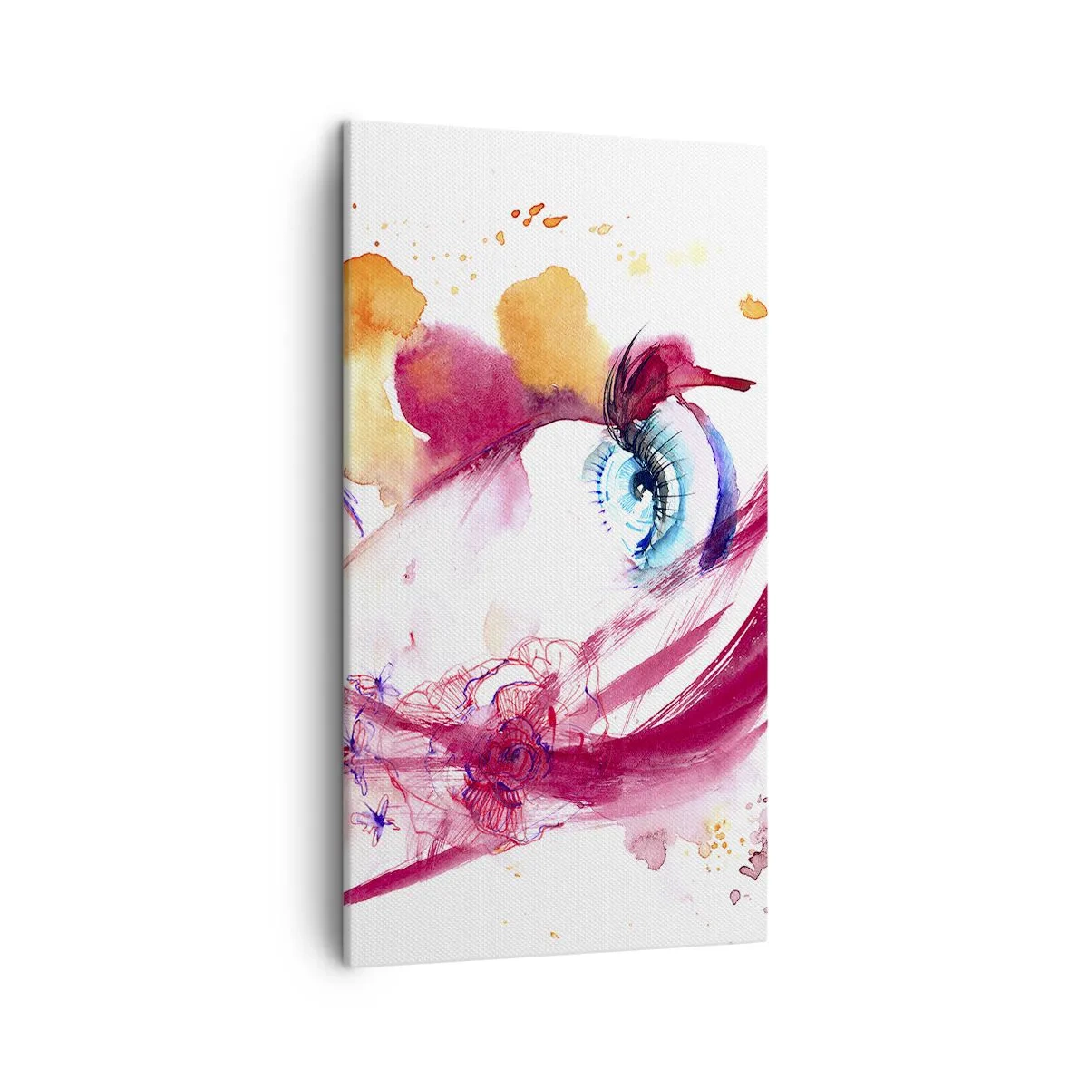 Schilderen op canvas - De wereld gedijt in nabijheid - 45x80 cm