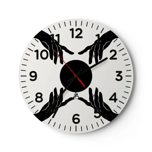 Wandklok - Klok - Geheim teken - 30x30 cm