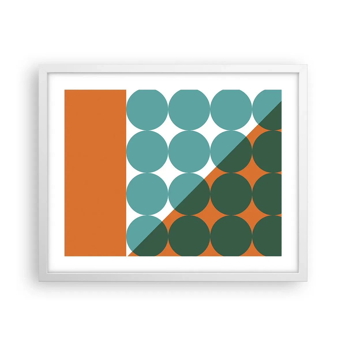 Poster in een witte lijst - Omhoog en diagonaal - 50x40 cm