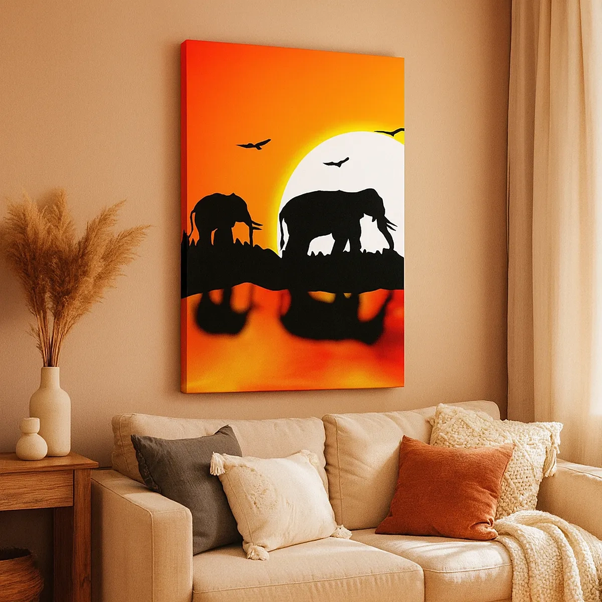Schilderen op canvas - En 's avonds voor een drankje - 50x70 cm