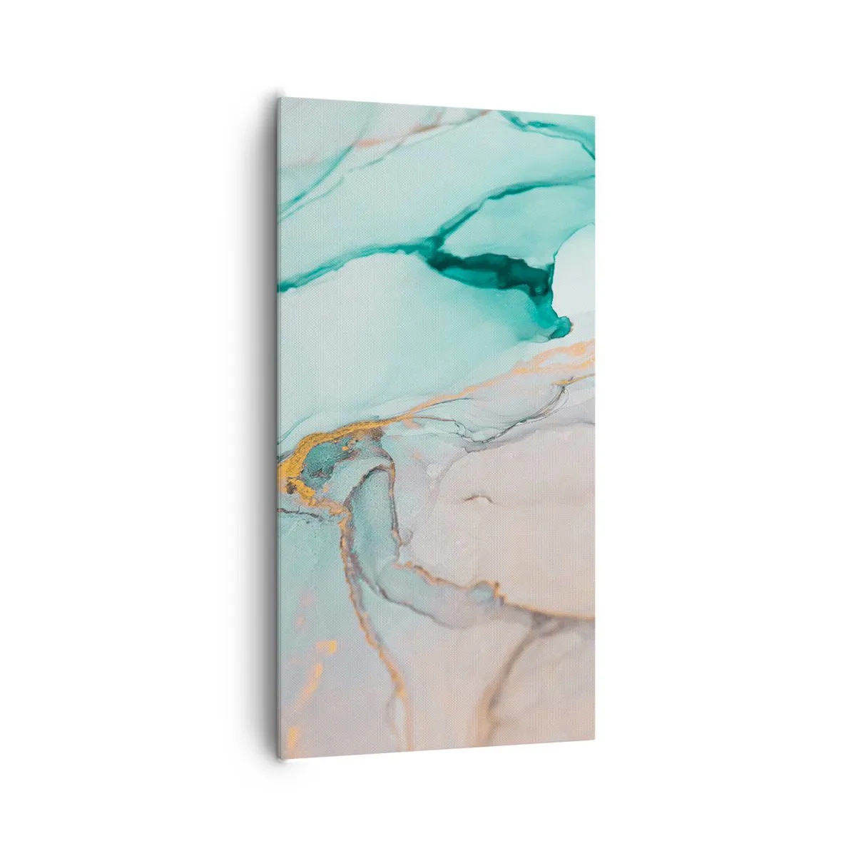 Schilderen op canvas - Een dans van vormen en kleuren - 65x120 cm