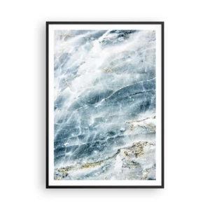 Poster in een zwarte lijst - Ijs wereld - 70x100 cm