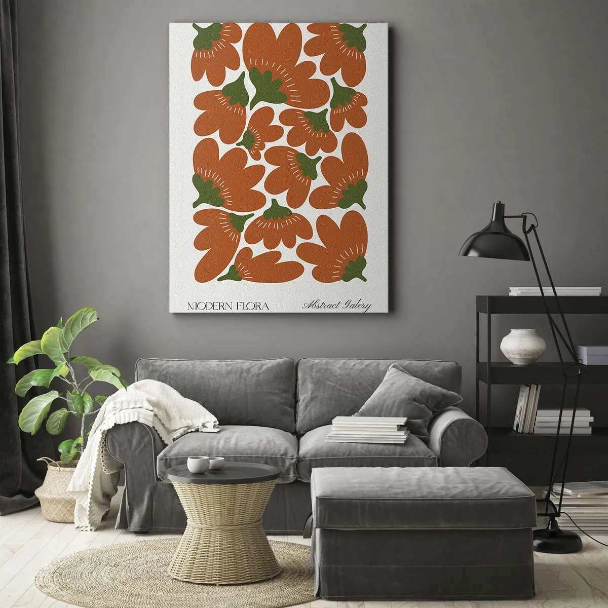 Schilderen op canvas - Uit het leven van bloemen - 45x80 cm