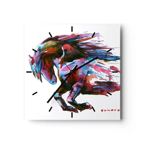Wandklok - Klok - In vervoering - 30x30 cm