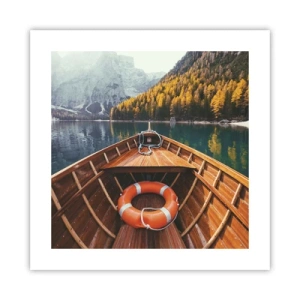 Poster - Bergtocht - 40x40 cm