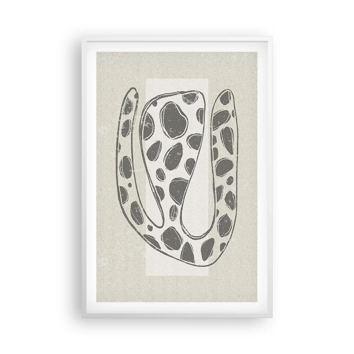Poster in een witte lijst - Een vreemd wezen - 61x91 cm