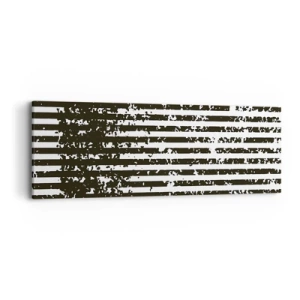 Schilderen op canvas - Ritme en ruis - 90x30 cm