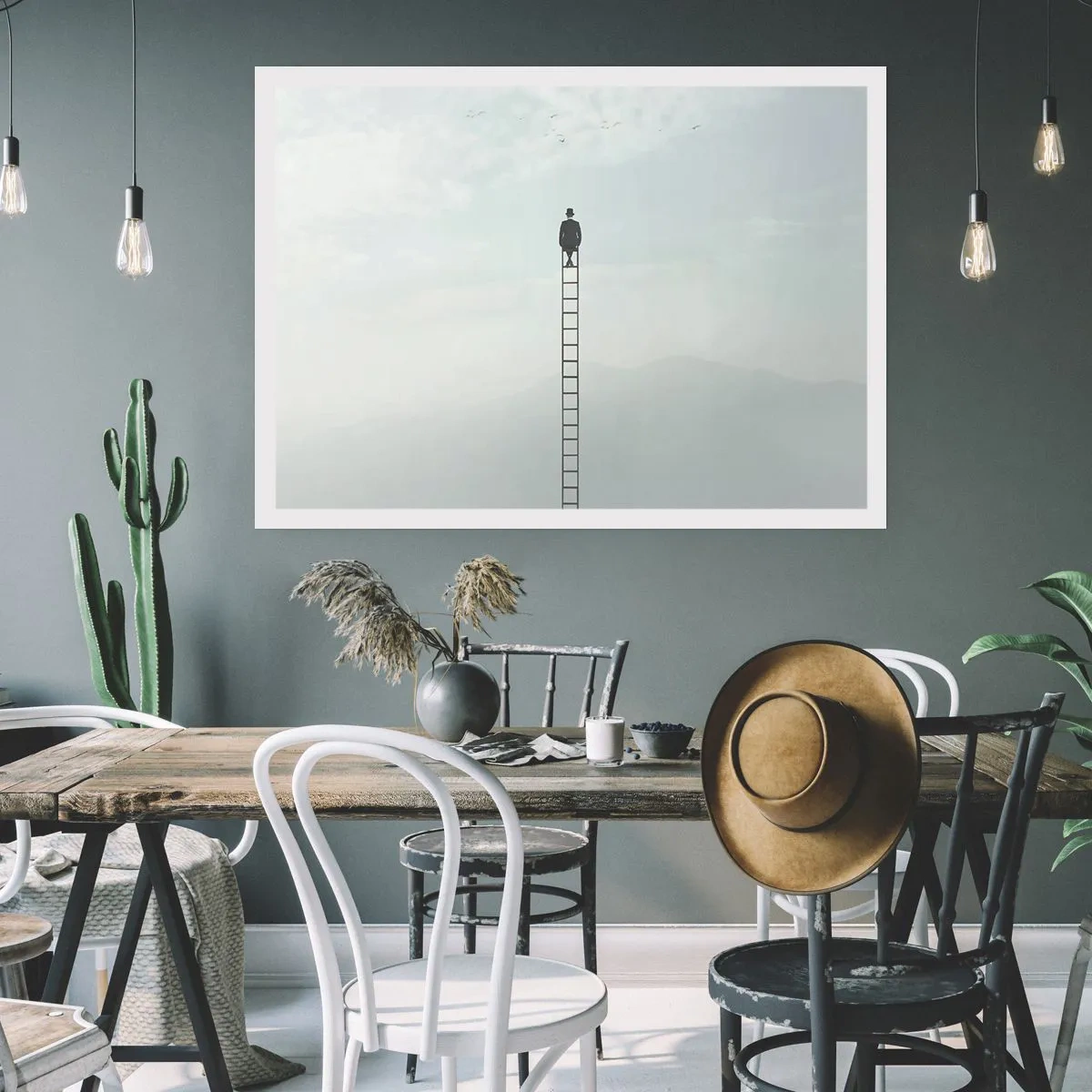 Poster - Stap verder op! - 40x30 cm