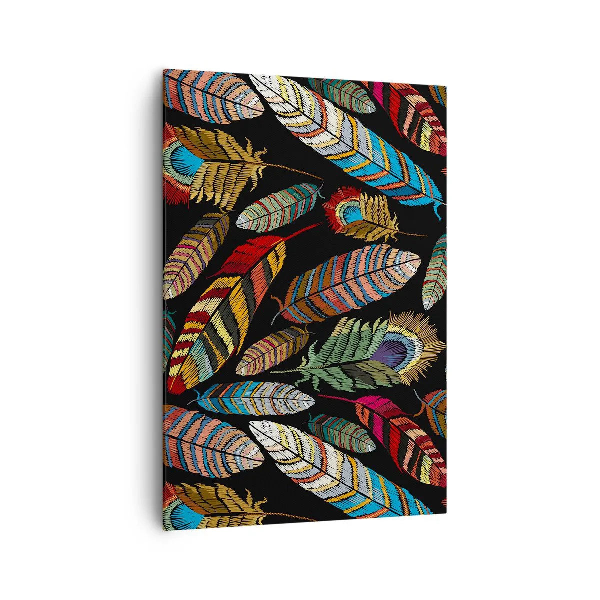 Schilderen op canvas - Het vogelcarnaval - 70x100 cm