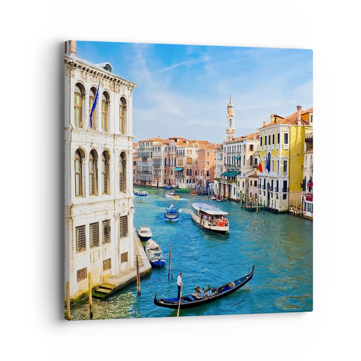 Schilderen op canvas - Het enige verkeer ter wereld - 40x40 cm