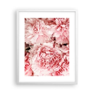 Poster in een witte lijst - Roze droom - 40x50 cm
