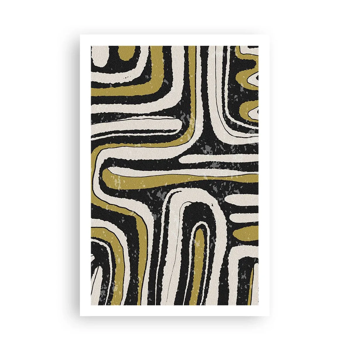 Poster - Compositie: wegen en steegjes - 61x91 cm