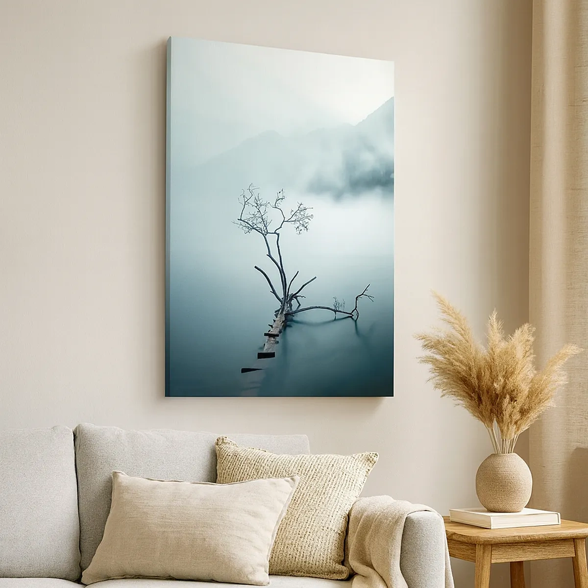Schilderen op canvas - Van water en mist - 50x70 cm