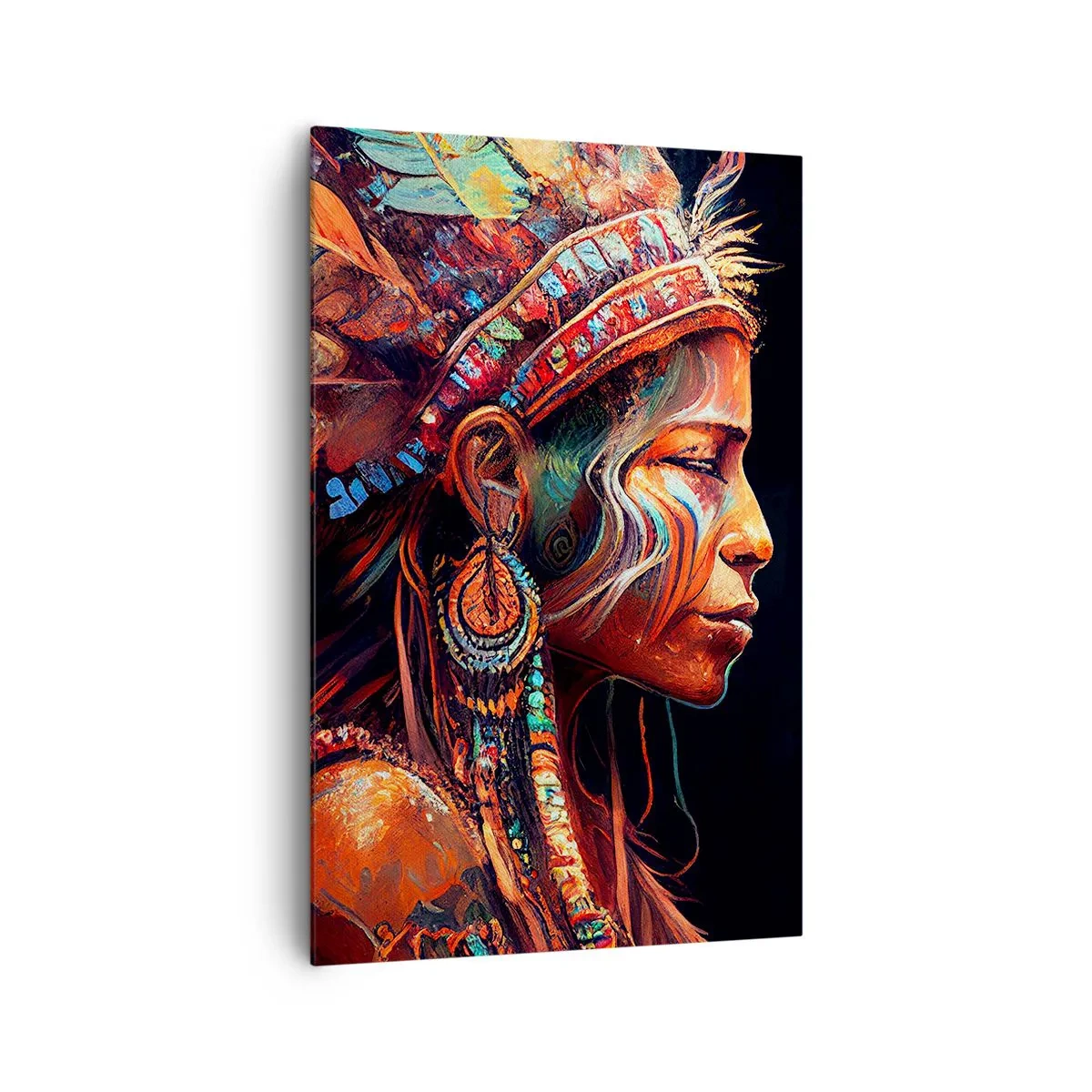 Schilderen op canvas - Magisch ritueel - 80x120 cm