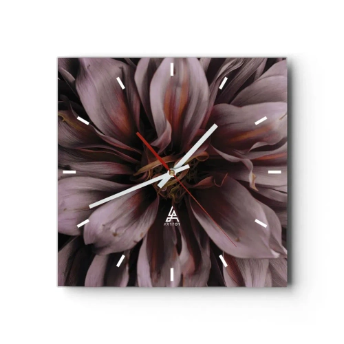 Wandklok - Klok - Een bloemenhart - 40x40 cm