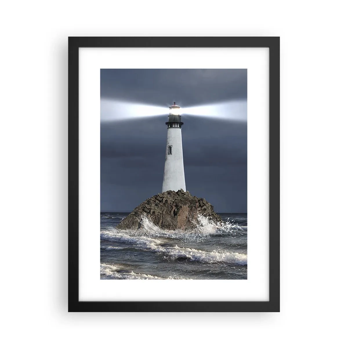 Poster in een zwarte lijst - Hier... hier... hier! - 30x40 cm