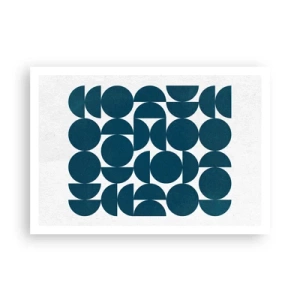 Poster - Cirkels en halfcirkels - 100x70 cm