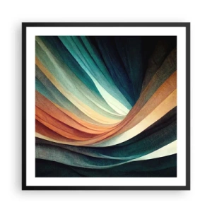 Poster in een zwarte lijst - Geweven uit kleuren - 60x60 cm