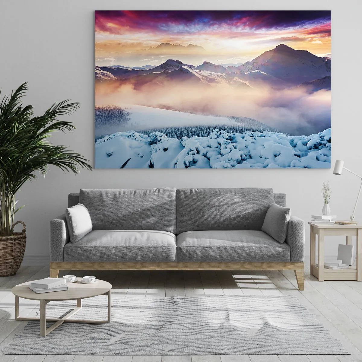 Schilderen op glas - De kracht en puurheid van de natuur - 120x80 cm