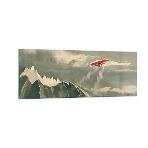 Schilderen op glas - Onverschrokken pionier - 140x50 cm