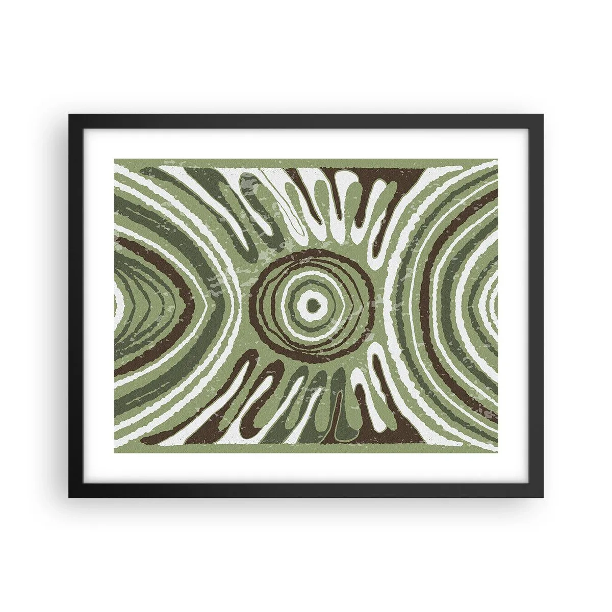 Poster in een zwarte lijst - Een explosie van emoties - 50x40 cm