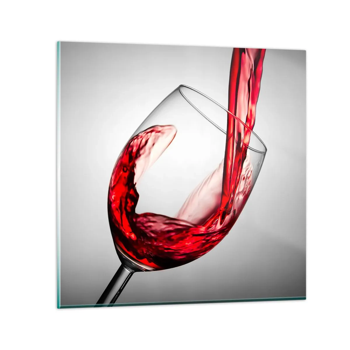 Schilderen op glas - Kleur - beweging - geluid - 30x30 cm