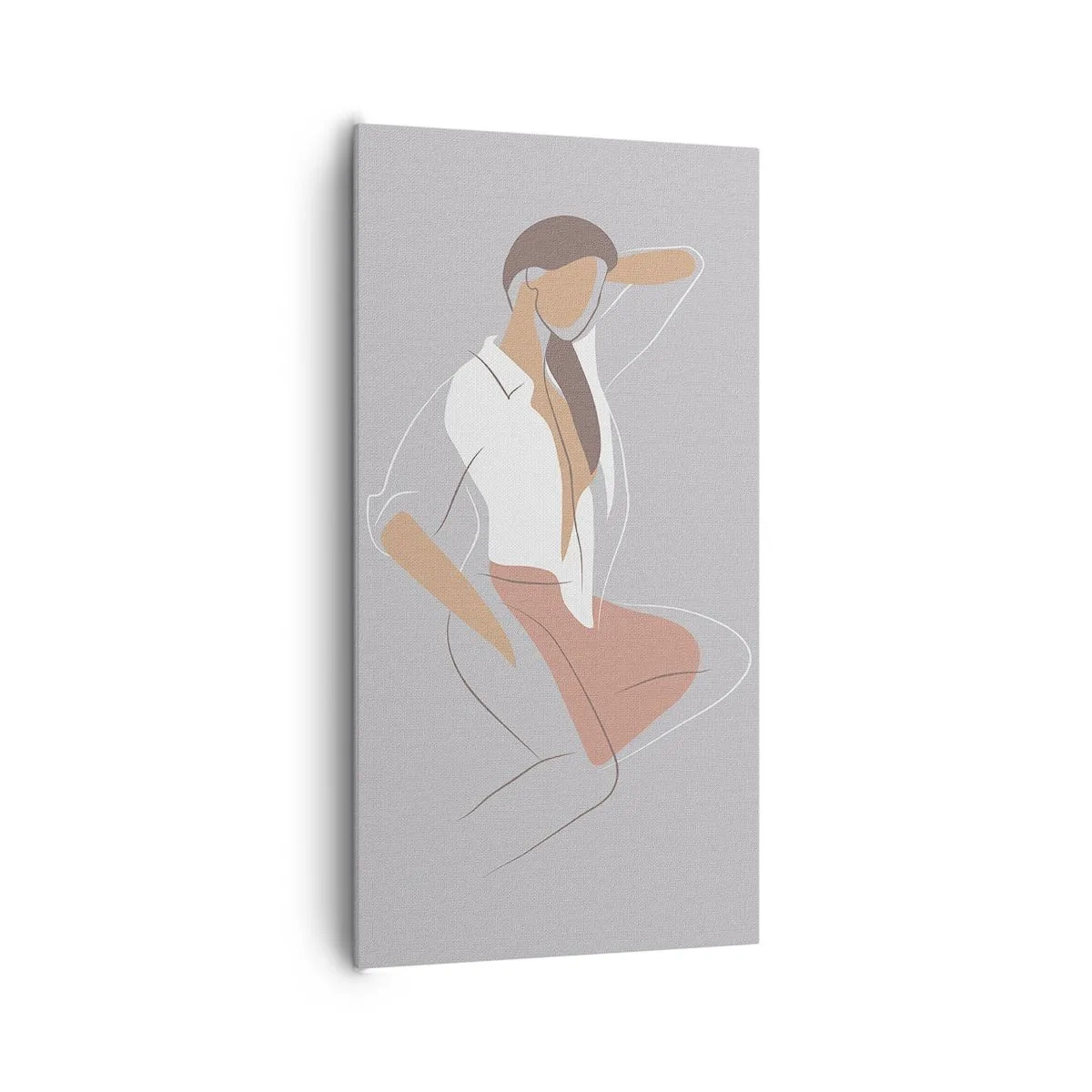 Schilderen op canvas - Omtrek van gracieusheid - 65x120 cm