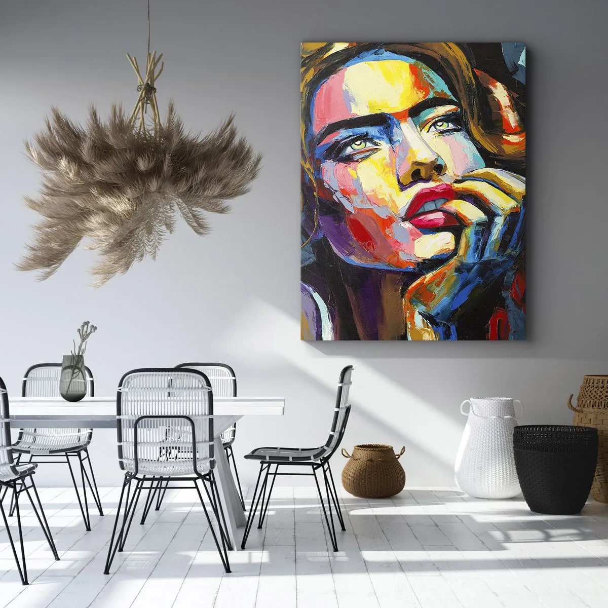 Schilderen op canvas - Dromen vliegen in de lucht als vogels - 50x70 cm