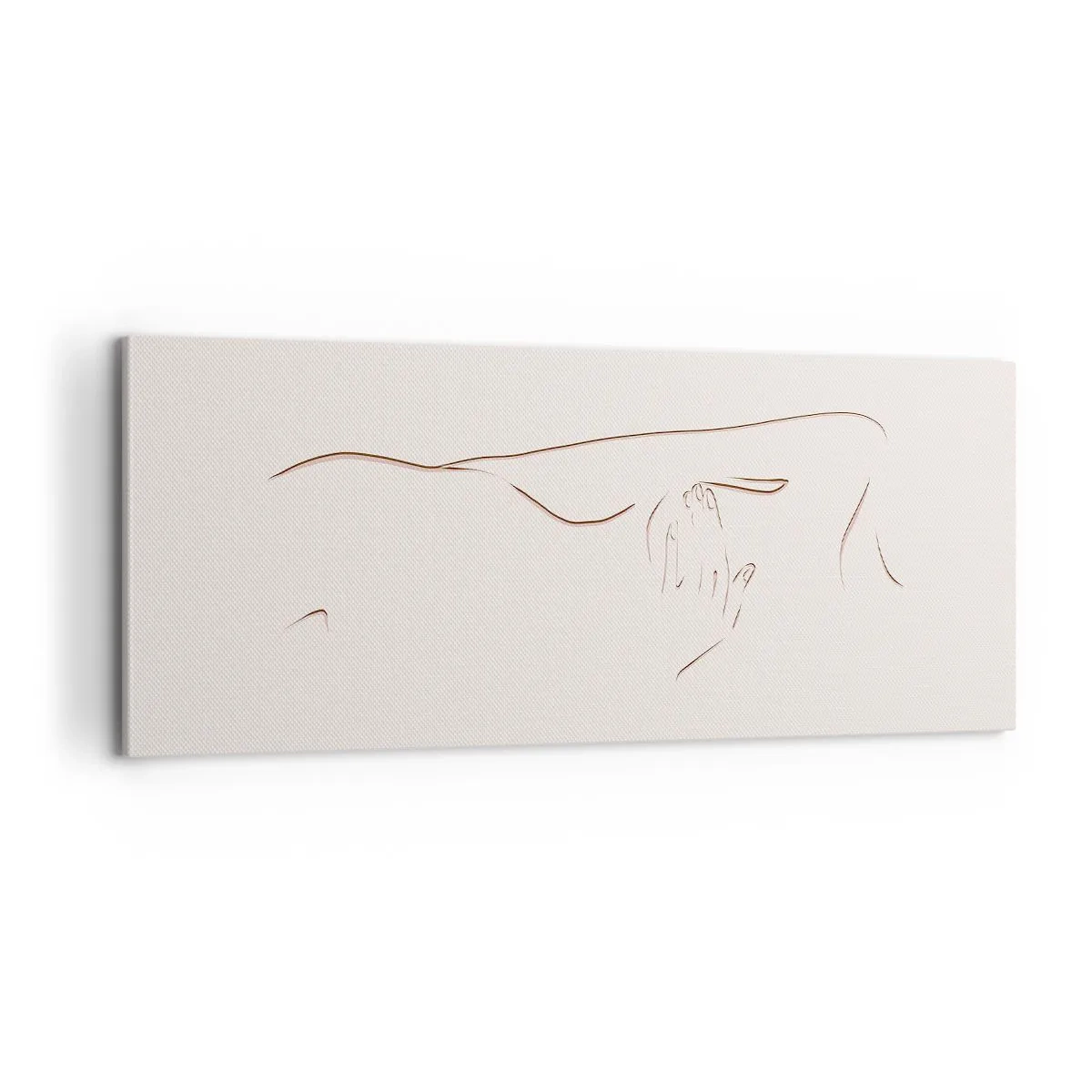 Schilderen op canvas - De vorm van verlangen - 100x40 cm