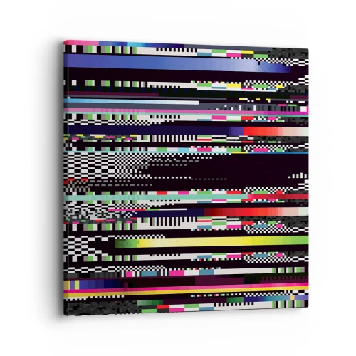 Schilderen op canvas - Het controlebeeld van de werkelijkheid - 40x40 cm