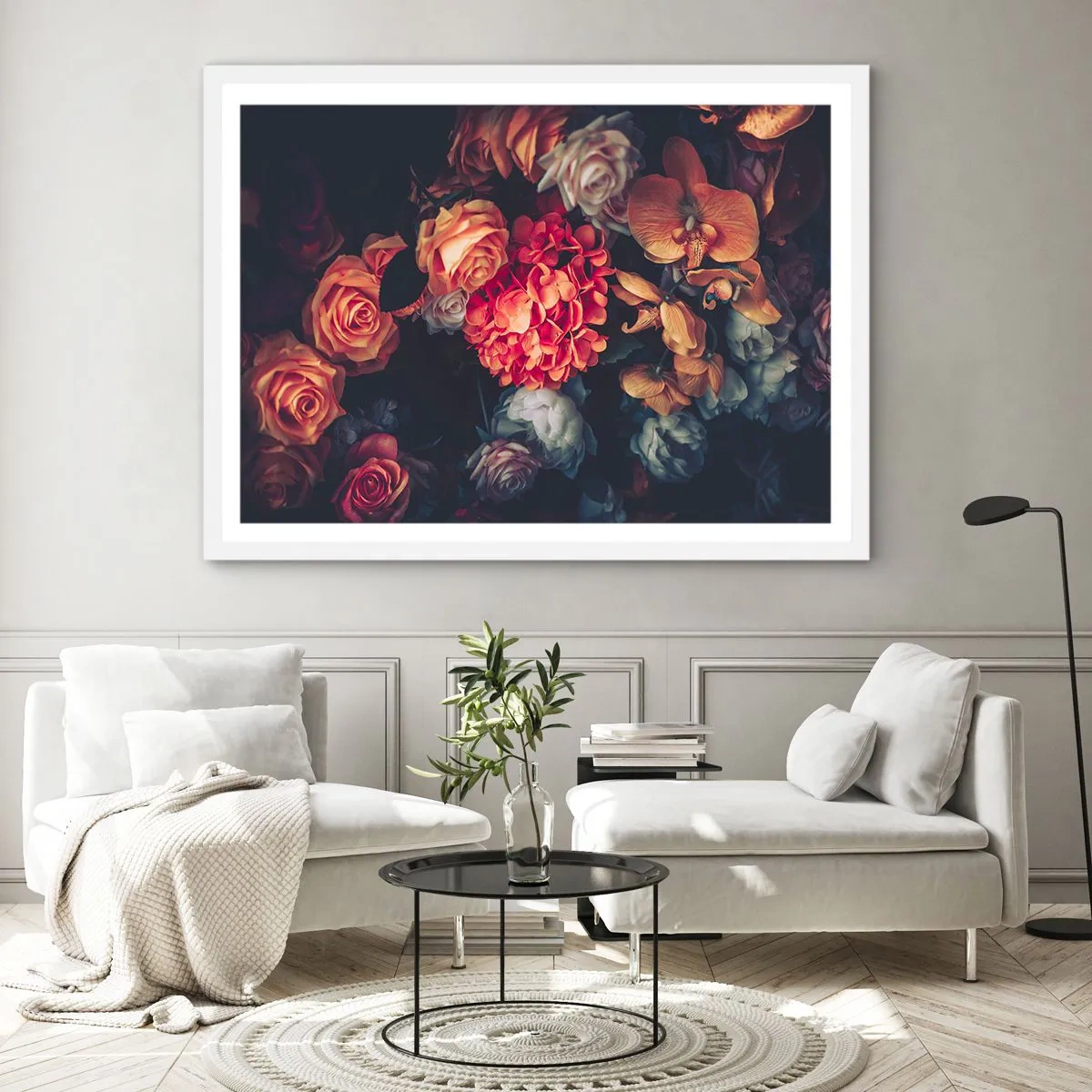 Poster in een witte lijst - Zoals bij de Hollandse meesters - 40x30 cm