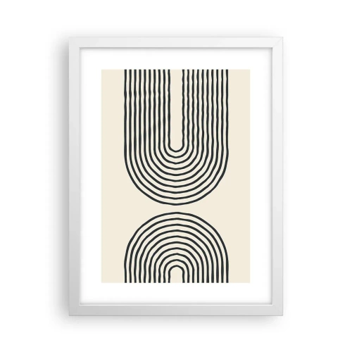 Poster in een witte lijst - In een ogenblik ... - 30x40 cm