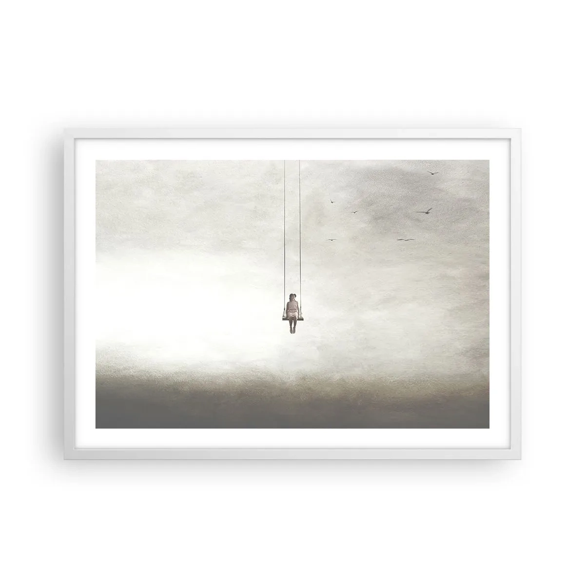 Poster in een witte lijst - Een kind in ons - 70x50 cm