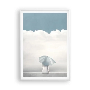 Poster in een witte lijst - Op de rand van realiteit en dromen - 70x100 cm