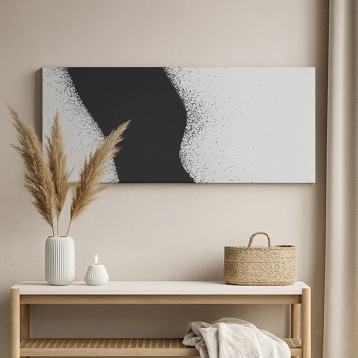 Schilderen op canvas - Vloeibare balans - 30x30 cm