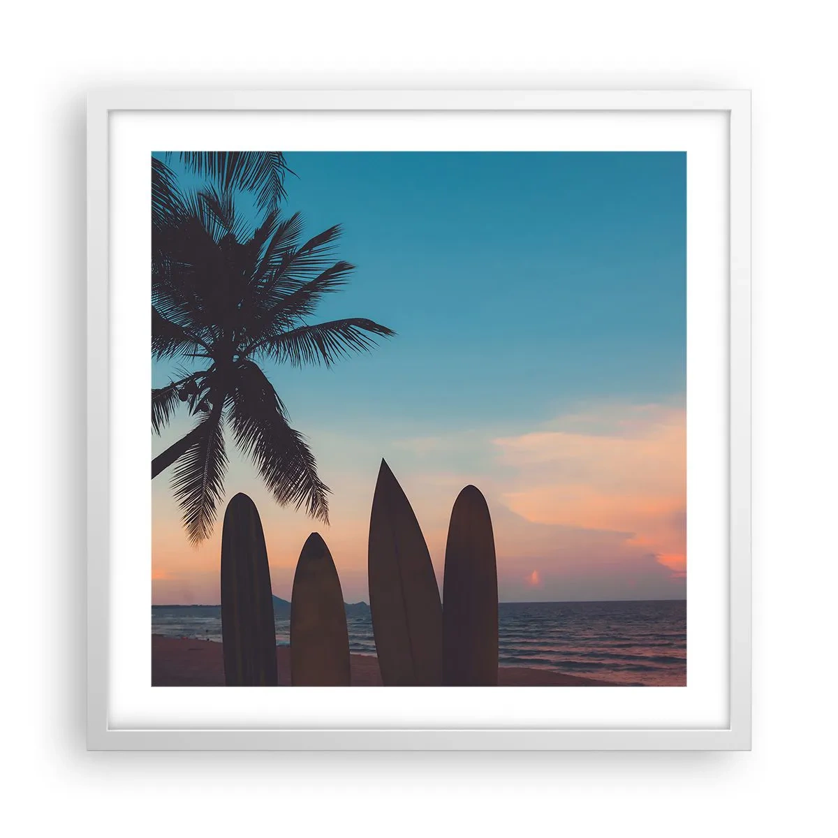 Poster in een witte lijst - Morgen wordt ook leuk - 50x50 cm