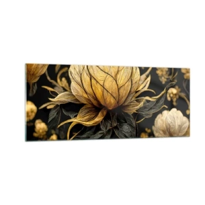 Schilderen op glas - Subtiele kwetsbaarheid - 100x40 cm