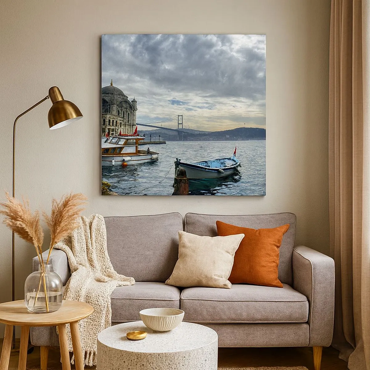 Schilderen op canvas - Op de grens van de werelden - 30x30 cm