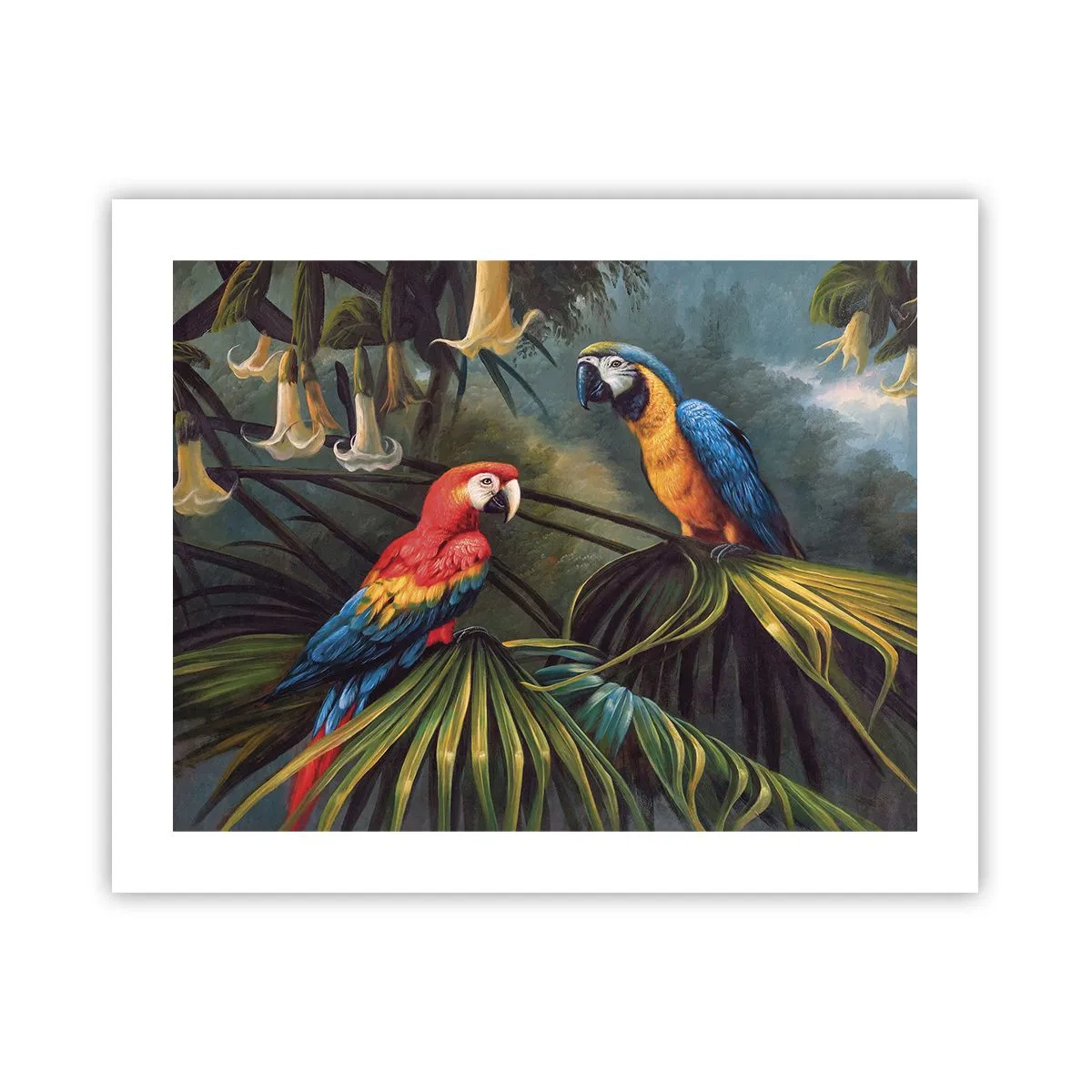 Poster - Romantiek in de tropen - 50x40 cm