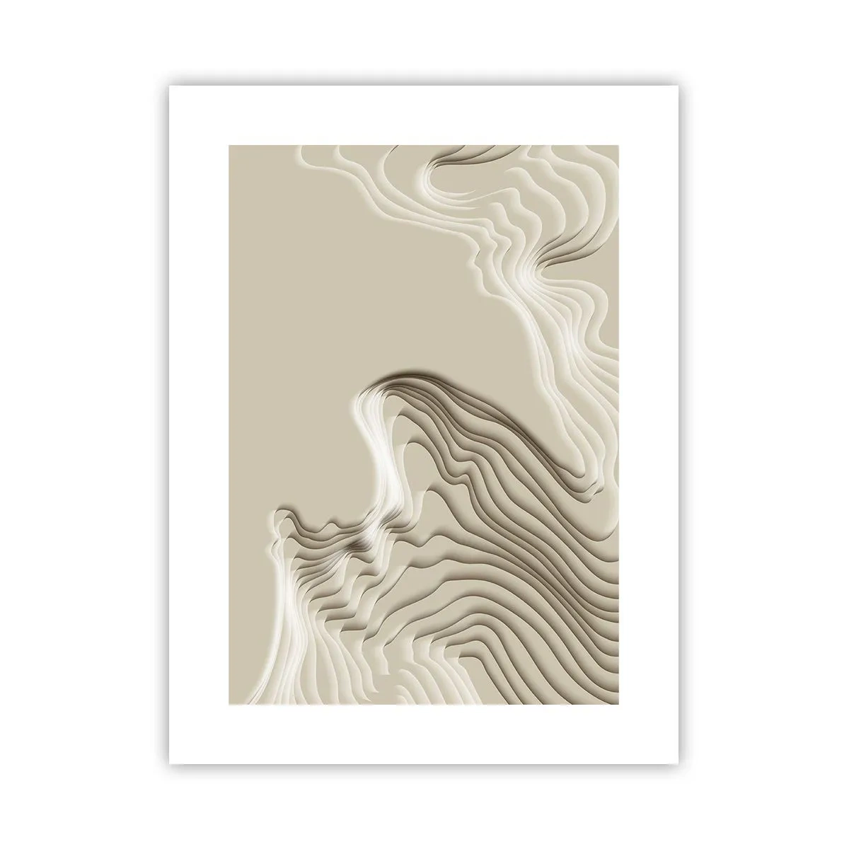 Poster - Kunst topografie - 30x40 cm