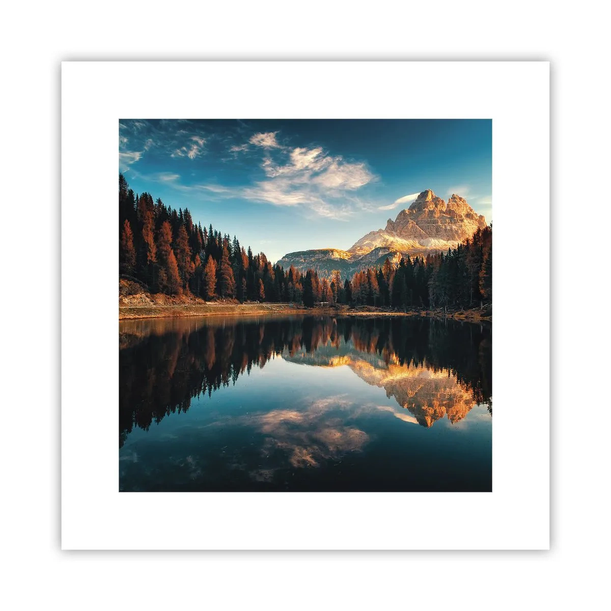 Poster - Dubbel landschap - 30x30 cm