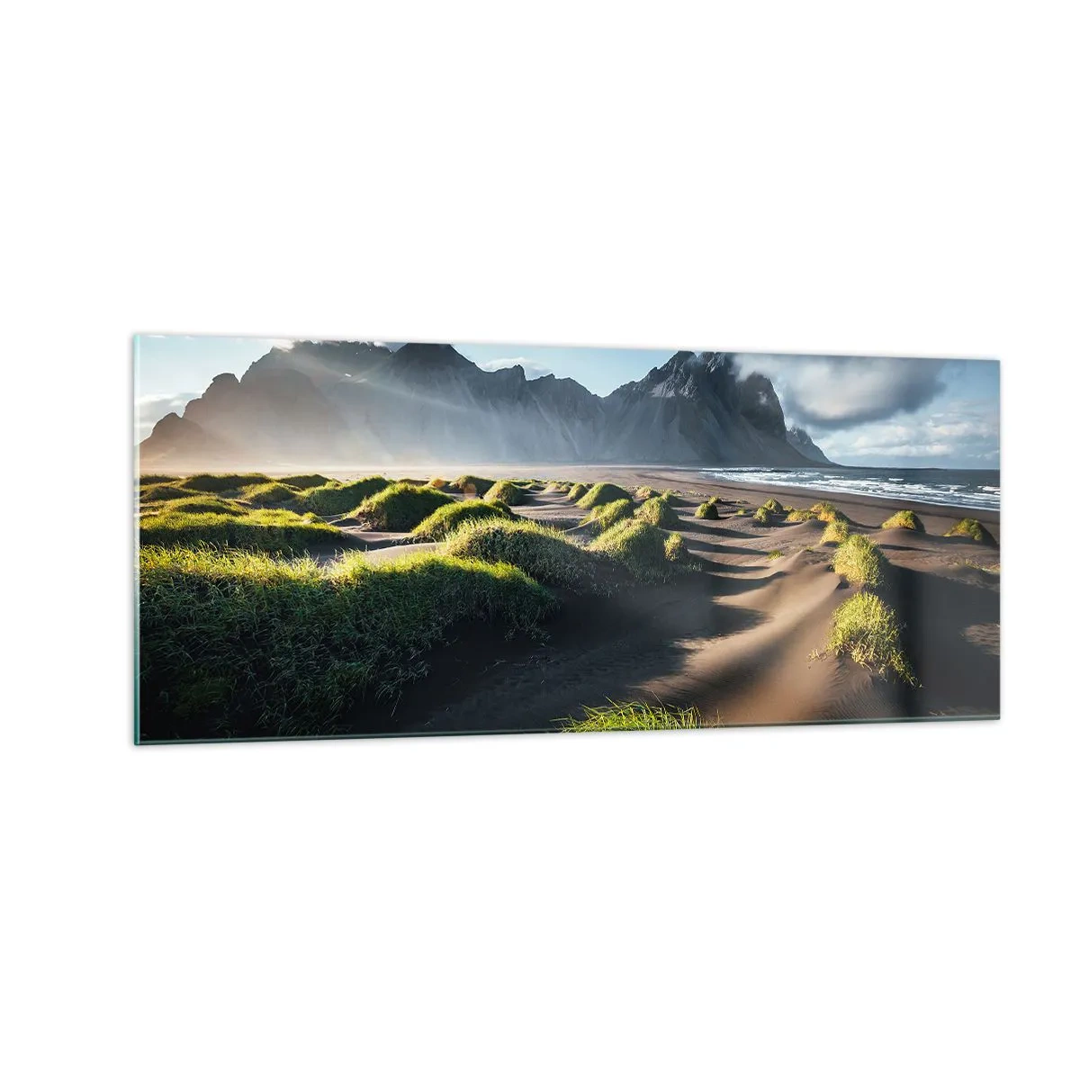 Schilderen op glas - Harmonie van de elementen - 100x40 cm