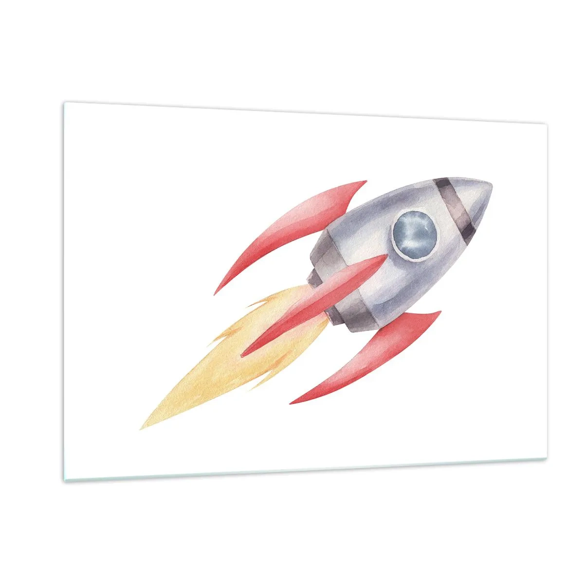 Schilderen op glas - Hoger, sneller, verder - 120x80 cm