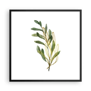 Poster in een zwarte lijst - Alles wat goed is - 60x60 cm