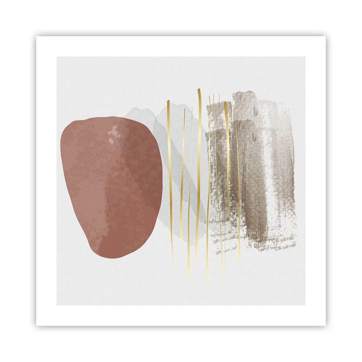 Poster - Abstracte zuilengalerij - 50x50 cm