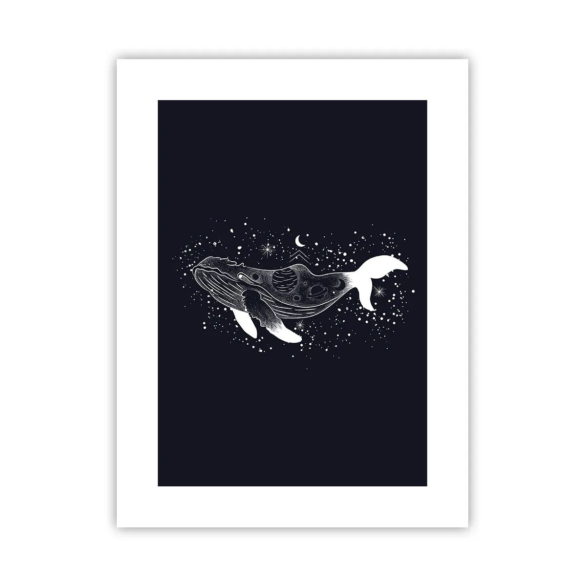 Poster - In de oceaan van het universum - 30x40 cm